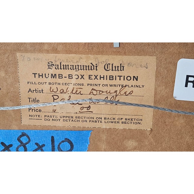 Walter Douglas (1868–1948) — Original Floral Still Life Oil Painting, Salmagundi Club Provenance For Sale In Miami - Image 6 of 9