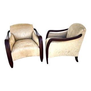 MCM Club Chairs Art Deco a Pair For Sale