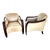 MCM Club Chairs Art Deco a Pair For Sale