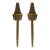 Large Pair of Brass Bracelet Chain Sconces For Sale