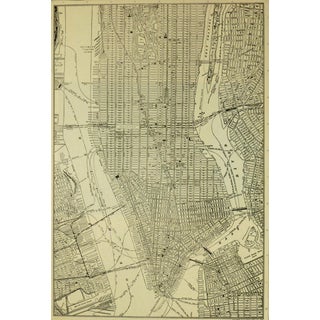 Antique 1917 New York City Map For Sale