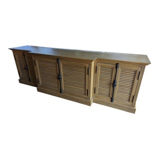 Restoration Hardware Shutter Media Console For Sale