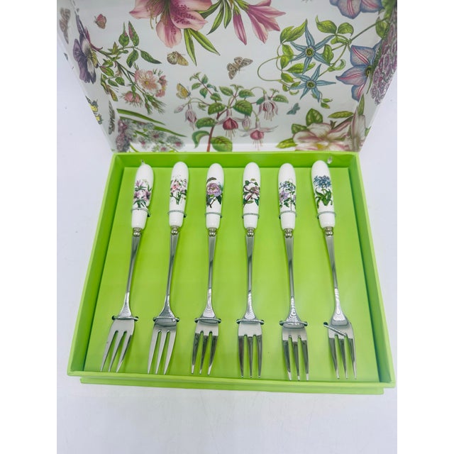 1980s Gift Set of Pastry Forks For Sale - Image 5 of 7