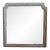 French Grey Painted Carved Oak Pier Mirror / Over Mantel Mirror For Sale