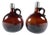 Oak Box with Liquor Bottles 1800, Set of 3 For Sale