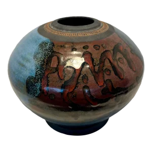 Vintage Studio Art Pottery Vase by California Artist Terry Myhren Signed