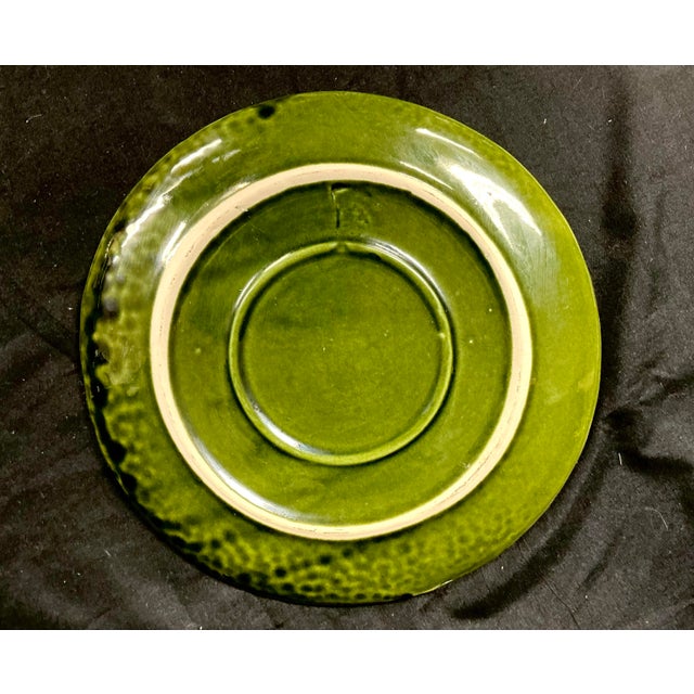 Majolica Cabbage Leaf Soup Tureen With Lid and Underplate For Sale - Image 10 of 11