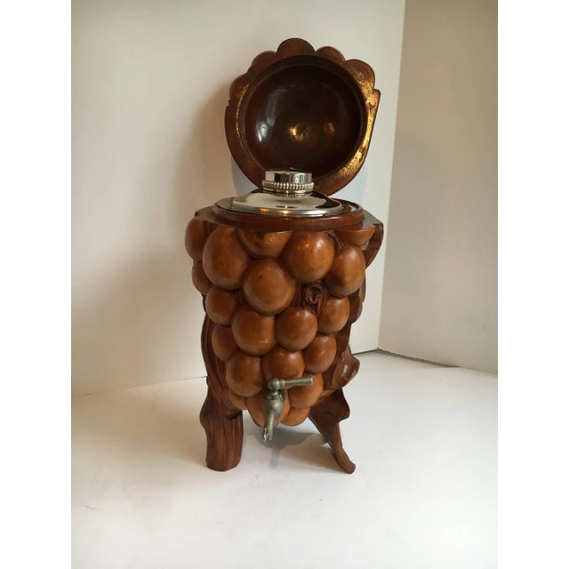 Hand-carved samovar with grapevine detailing - perfect for the bar or a unique spot to server everything from your...