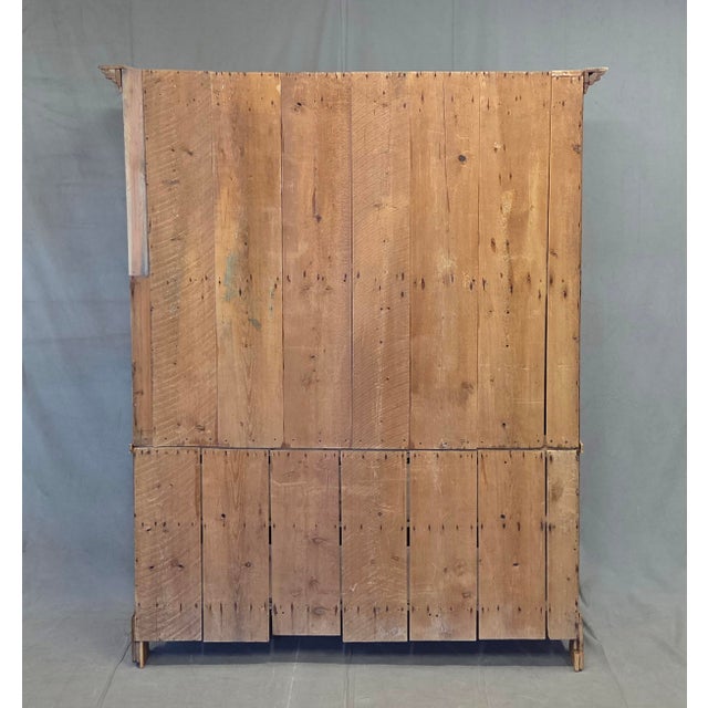Antique 19th Century Irish Scrubbed Pine Linen Press Cabinet For Sale - Image 18 of 18