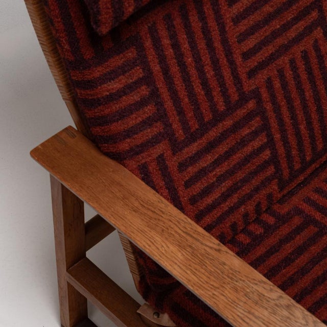 Set of The Runner Chair and Foostool attributed to Børge Mogensen for Frederica Stolefabrik, 1950s For Sale - Image 10 of 16