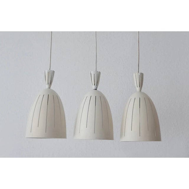 1950s Mid-Century Diabolo Pendant Lamps, 1950s, Set of 3 For Sale - Image 5 of 18