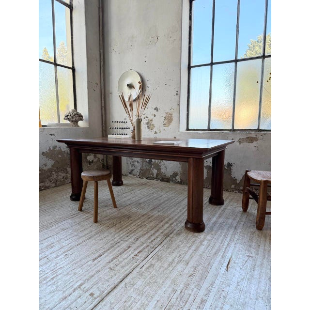 Oak Dining Table by Charles Dudouyt, 1940s For Sale - Image 6 of 18