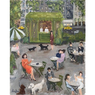 Cafe at the Park, by Alice Ford For Sale