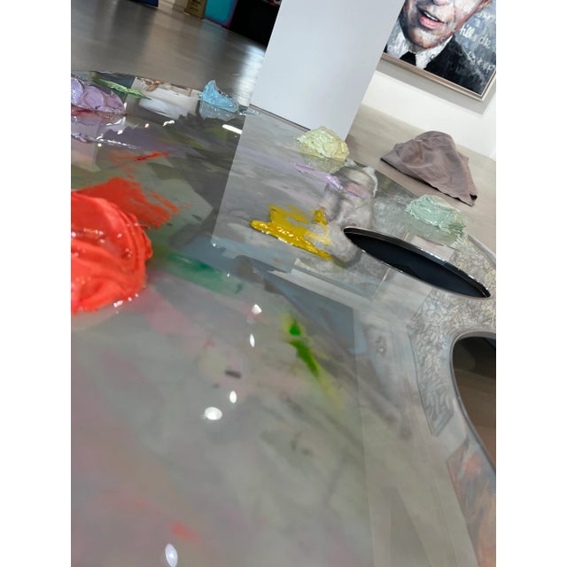 Lavender Acrylic Painting by Belarusian Artist Yury Darashkevich “Behind the Scenes Palette #6 Soft” For Sale - Image 8 of 13