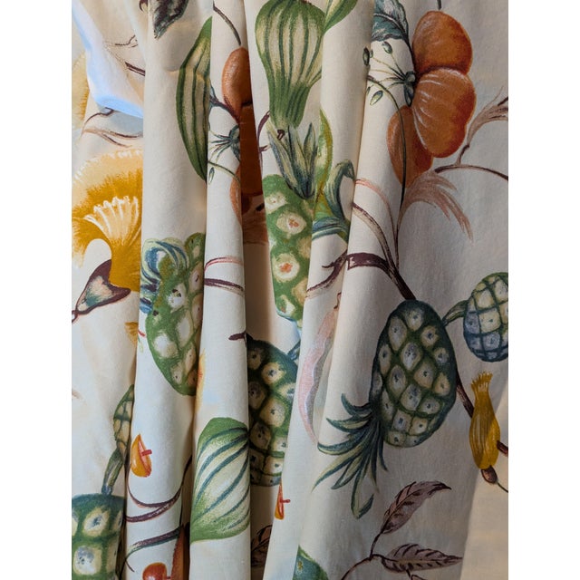 Kravet Gaston Y Daniela "Tropicana" Vintage 1996 Handprint Fabric — 4 Continuous Yards For Sale - Image 4 of 10