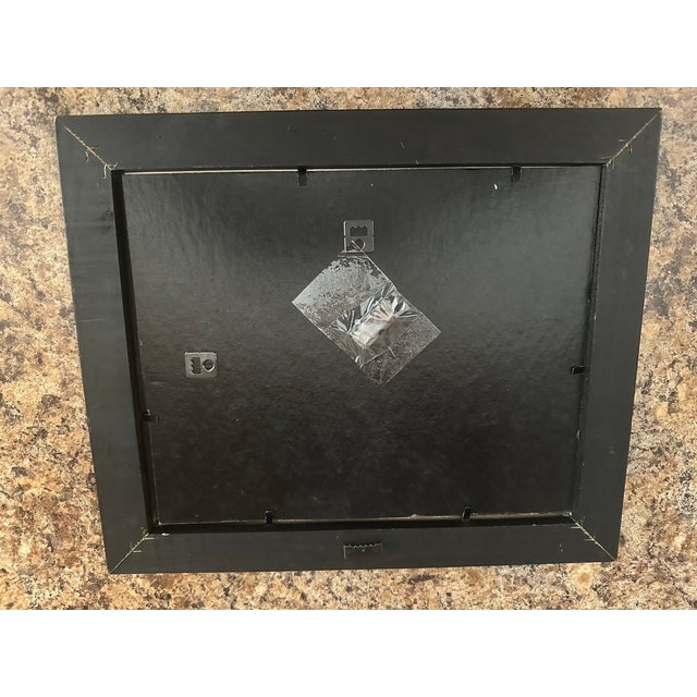 “Swiss Lakeside Lookout” Framed Signed Original Watercolor Landscape For Sale - Image 4 of 4