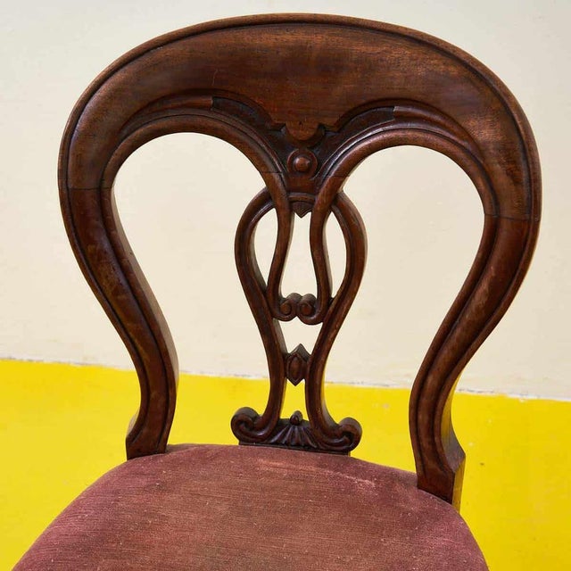 Antique Mahogany Chairs, Set of 3 For Sale - Image 3 of 10