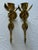 Vintage Solid Brass Lotus Flower Wall Sconces — Pair For Sale - Image 4 of 8
