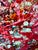 Red Scattered Abstract Expressionism Acrylic Painting For Sale - Image 8 of 8
