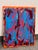 Design Plus Gallery presents a Circa 2025 Acrylic On Canvas by artist John Fooks. Dynamic gestural brushwork in vivid...