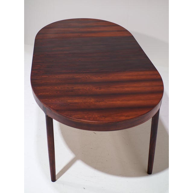 Oval Extendable Dining Table in Rosewood by Harry Østergaard for Randers, Denmark, 1960s For Sale - Image 12 of 18