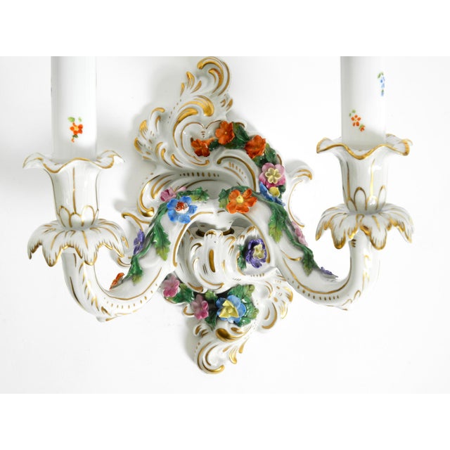 Ceramic Mid-Century Modern Porcelain Wall Lamps, 1950s, Set of 2 For Sale - Image 7 of 18