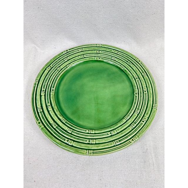 Vintage Green Platter For Sale In New Orleans - Image 6 of 8