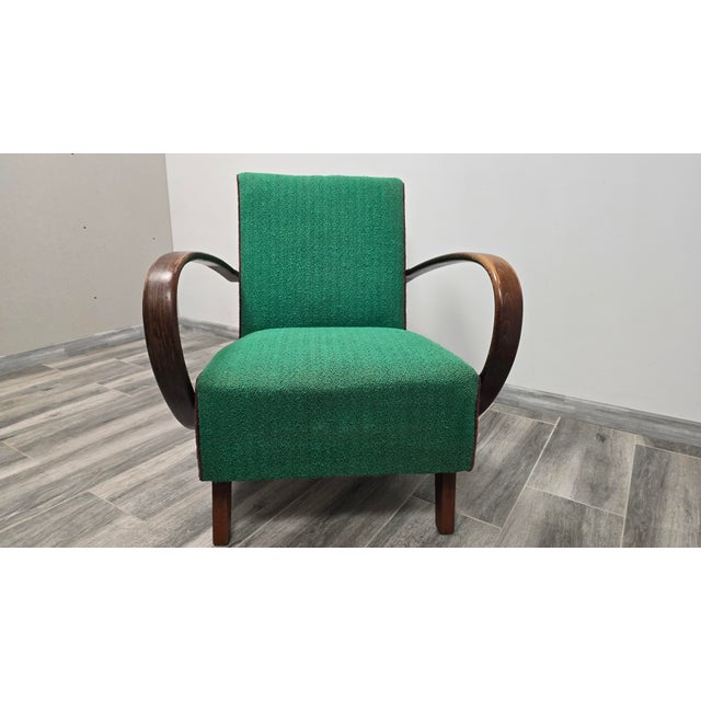 Art Deco Lounge Chair by Jindrich Halabala For Sale - Image 5 of 14