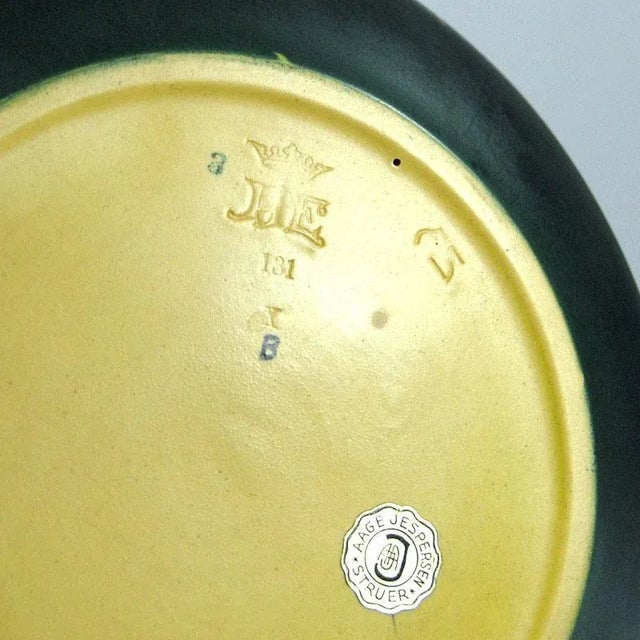 Art Nouveau Style Danish Ceramic Plate from Ipsen, 1920s For Sale - Image 9 of 11