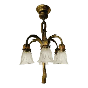 Chandelier Antique French Bronze