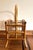 Traditional Vintage Rattan & Bamboo Magazine Rack With Curved Handle For Sale - Image 3 of 15
