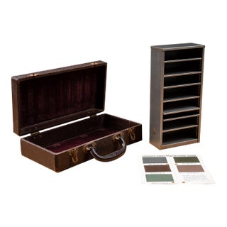 Vintage Burroughs Metal Shelving Salesman Sample Kit For Sale