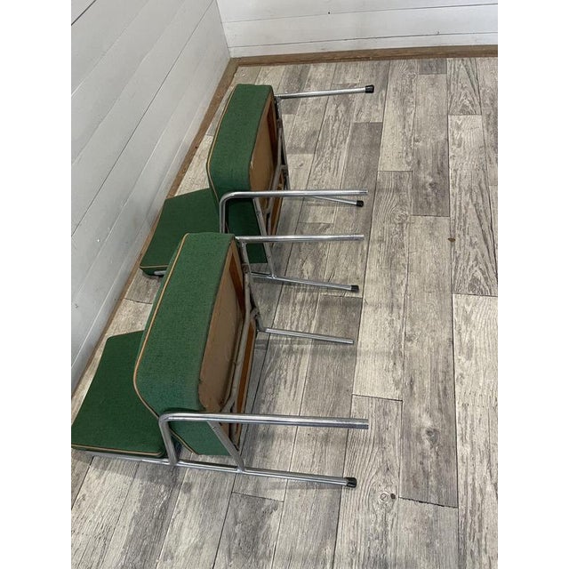 Vintage Art Deco Chrome Chairs, 1950s, Set of 2 For Sale - Image 6 of 7