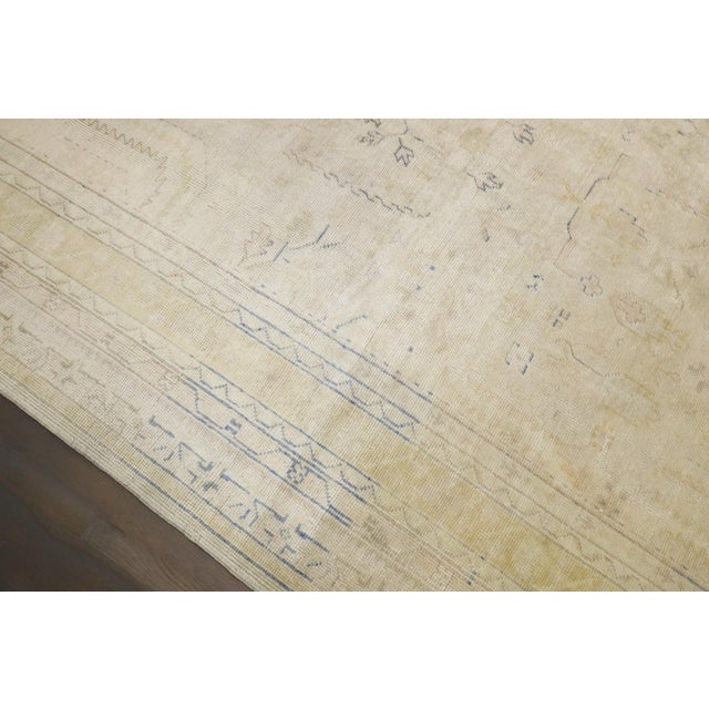 Antique Zabihi Collection Oversize Square Turkish Oushak Rug For Sale - Image 10 of 11