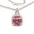 Diamond Rubellite Tourmaline Necklace 5.47 TCW 18k Gold Certified For Sale - Image 9 of 18