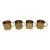 Vintage Nautical Brass Anchor Rum Cups - Set of 4 For Sale