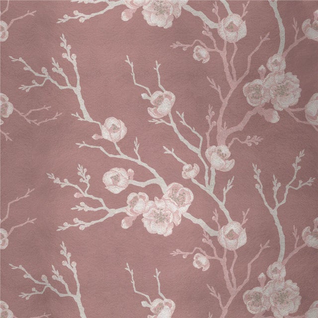 Contemporary Сherry Tree 5 Fabric Wall Covering by Chiara Mennini for Midsummer-Milano For Sale - Image 3 of 3