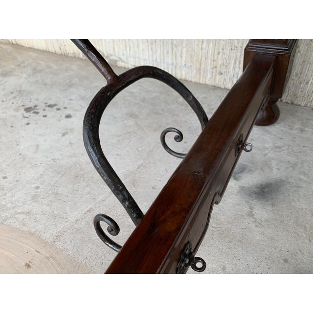 Mid 19th Century Spanish Walnut Fratino Dining Table For Sale - Image 12 of 13