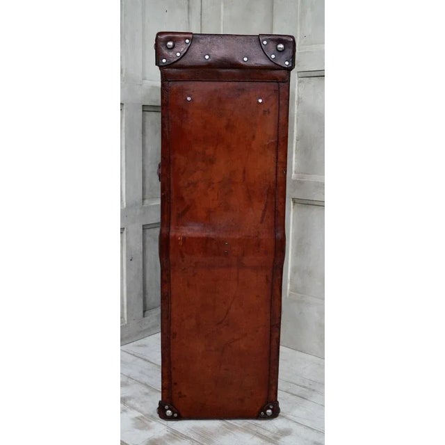 Antique Elgin Leather Works Travel Wardrobe For Sale - Image 5 of 18