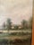 Original Vintage Landscape Oil Painting on Canvas Sheep in Meadow Signed by Artist For Sale - Image 4 of 12