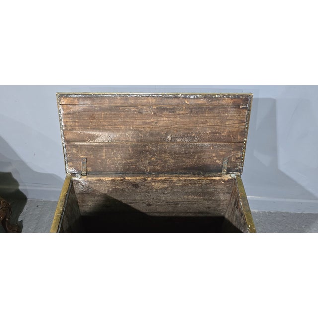 Gold Victorian Log Bin, 1880 For Sale - Image 8 of 12