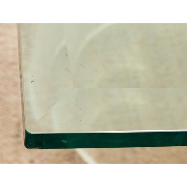 Mid-Century Modern Mid 20th Century Lucite Table Open Circle Base For Sale - Image 3 of 11