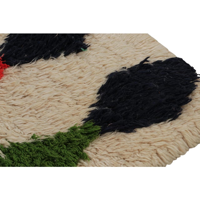 Rug & Kilim Vintage Moroccan Runner Rug in Beige With Diamond Patterns, From Rug & Kilim For Sale - Image 4 of 7