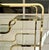 Postmodern Sculptural Brass Étagère With Glass Shelves, Milo Baughman Style For Sale - Image 9 of 11