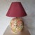 Ceramic Vintage Desk Lamp with Floral Decorations, 1970s For Sale - Image 7 of 7