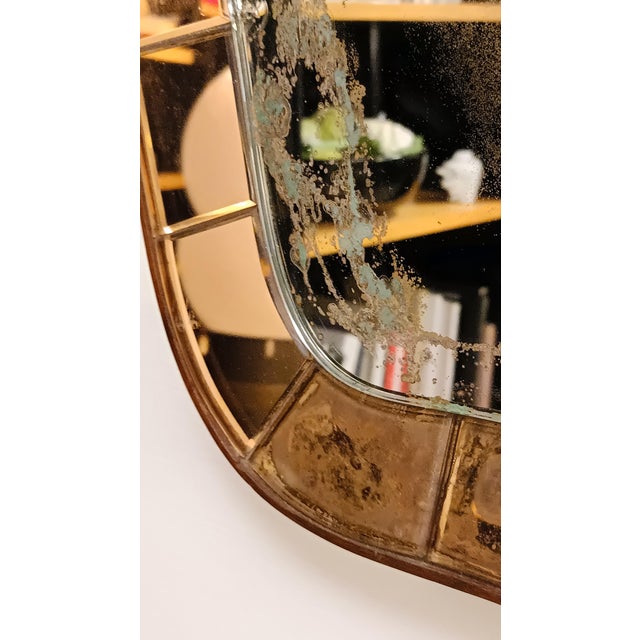 Large Wall Mirror from Cristal Art, Italy, 1950s For Sale - Image 6 of 9