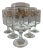 1980s Pfaltzgraff Wyndham Glass Goblets - Set of 6 For Sale