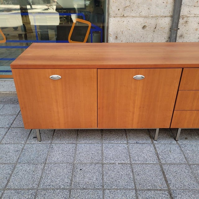 Mid-Century Sideboard in Wood and Steel after George Nelson, 1970s For Sale - Image 16 of 18