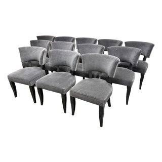 Galero Furniture Klismos Style Dining Side Chairs, Set of Twelve For Sale