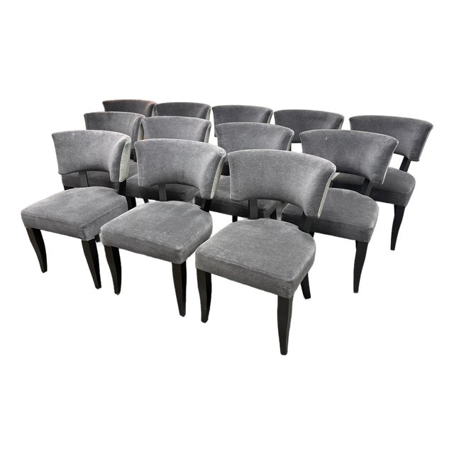 Galero Furniture Klismos Style Dining Side Chairs, Set of Twelve For Sale